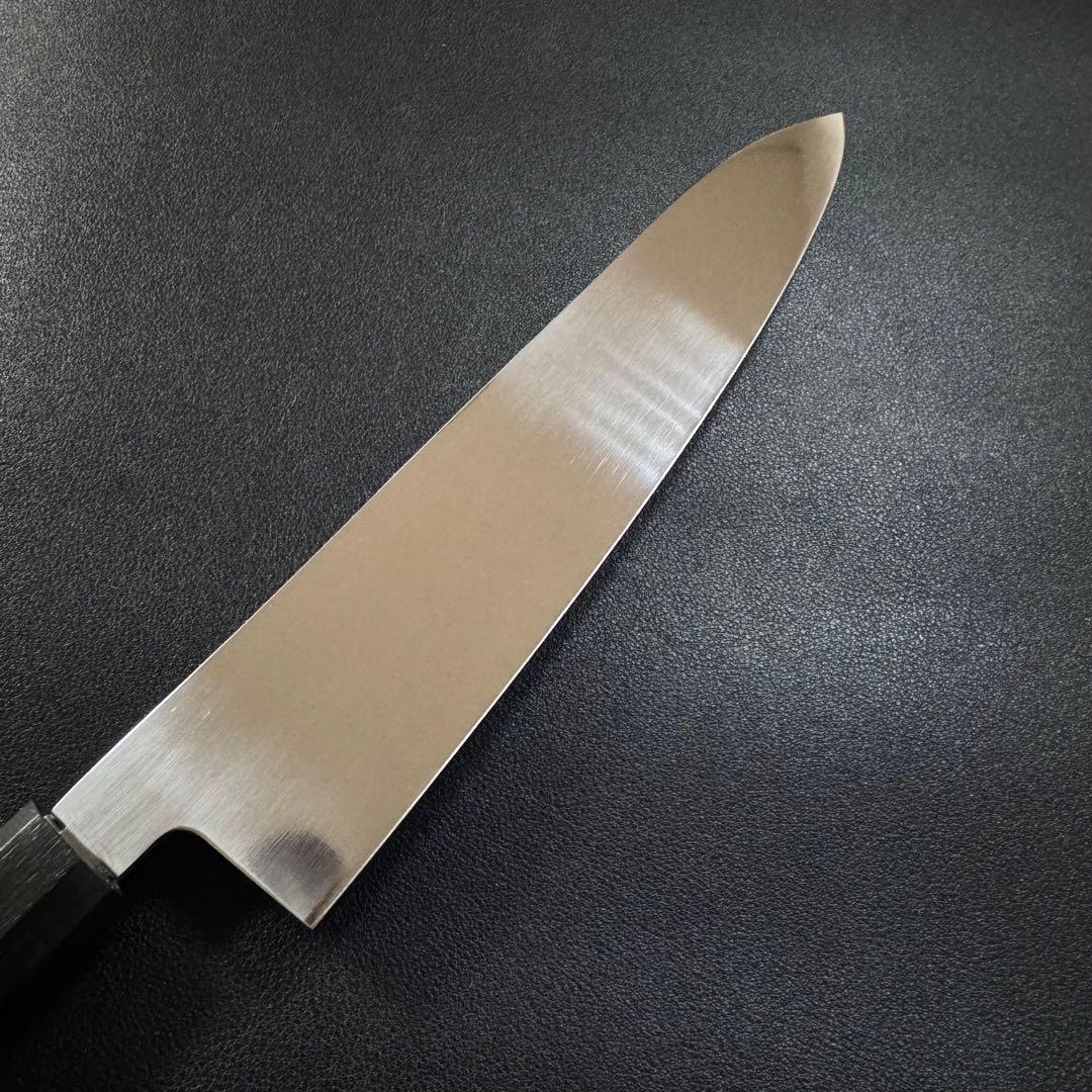 240mm 牛刀　ステンレス全鋼 両刃 黒檀八角柄 和包丁