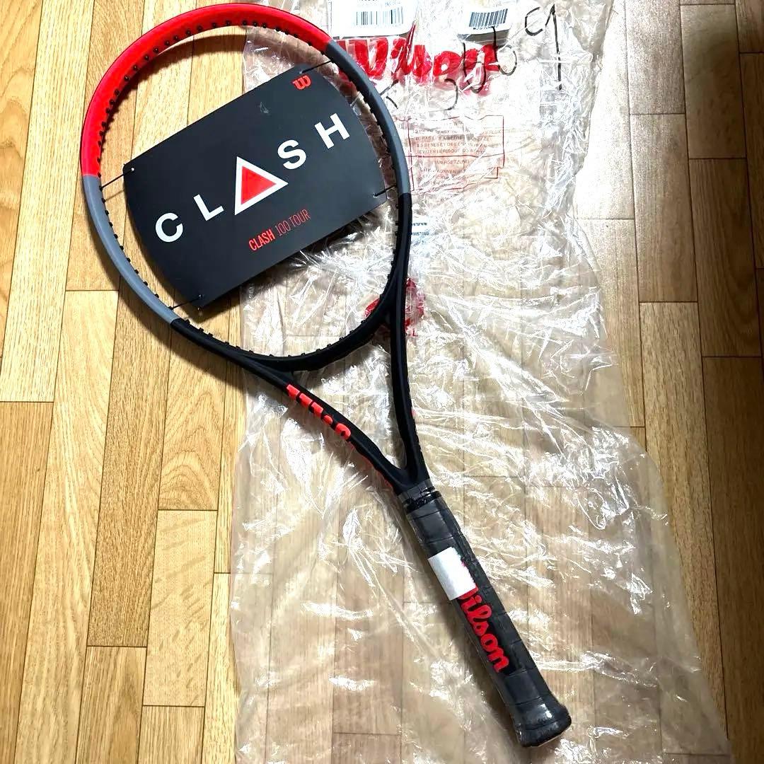 【新品】Wilson CLASH 100 TOUR v1 ソフトカバー付き