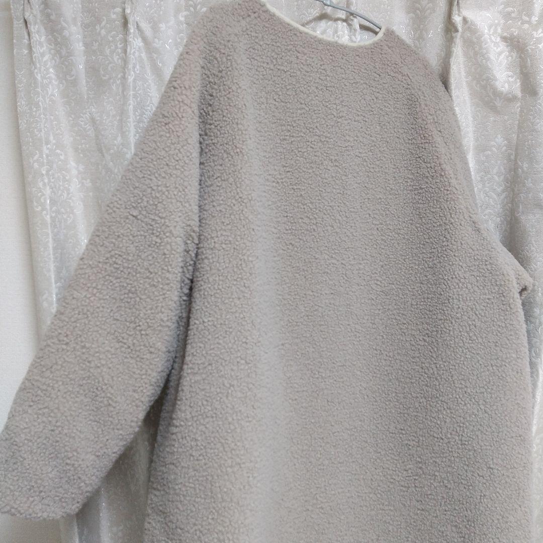rectangular ボアキルトリバーシブルコート