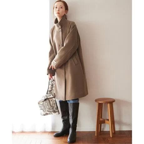 美品 ジャーナルスタンダードレリューム LANA WOOL140 スタンドコート