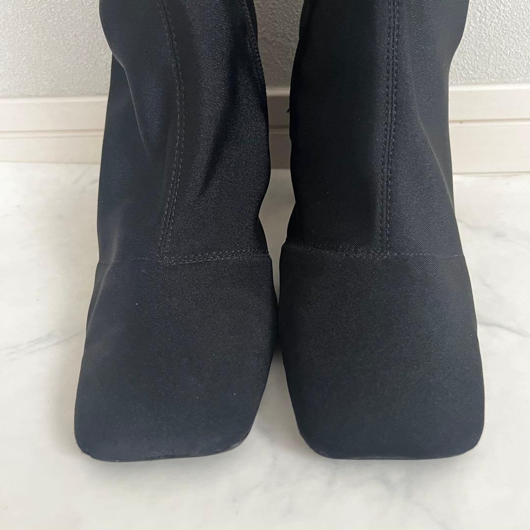 美品 YELLO TOKYO BLACK LONG ニーハイ ブーツ ロング M