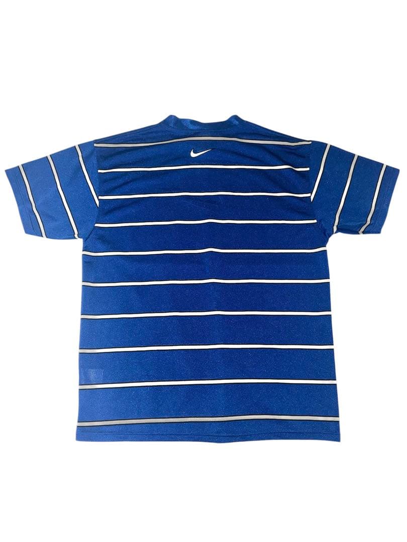 Nike ゲームシャツ ボーダーTシャツ ブルー 青 オールドナイキ 90s
