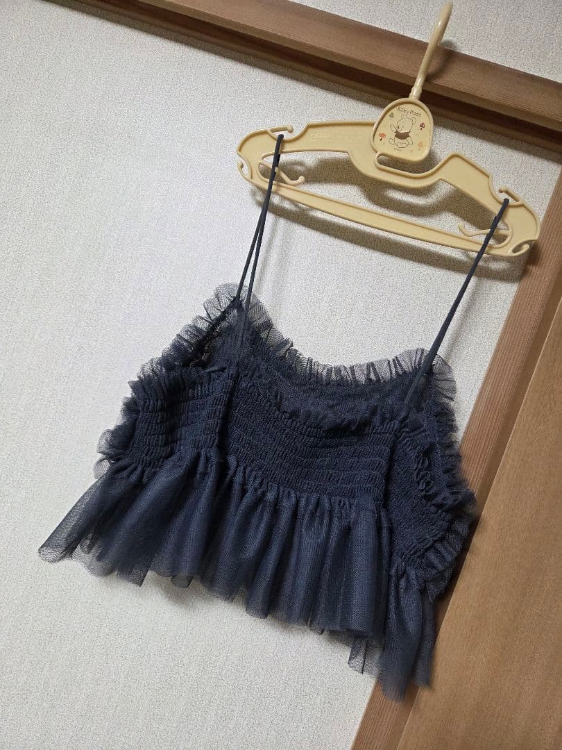 新品未使用 ¥12100 ドゥドゥ チュールビスチェ チャコールグレー