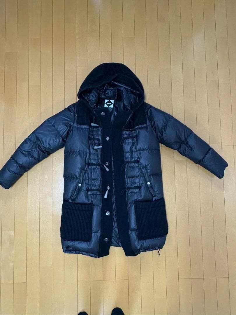 【LEON掲載】【BBR / ビービーアール】ニット × ダウン ダッフルコート