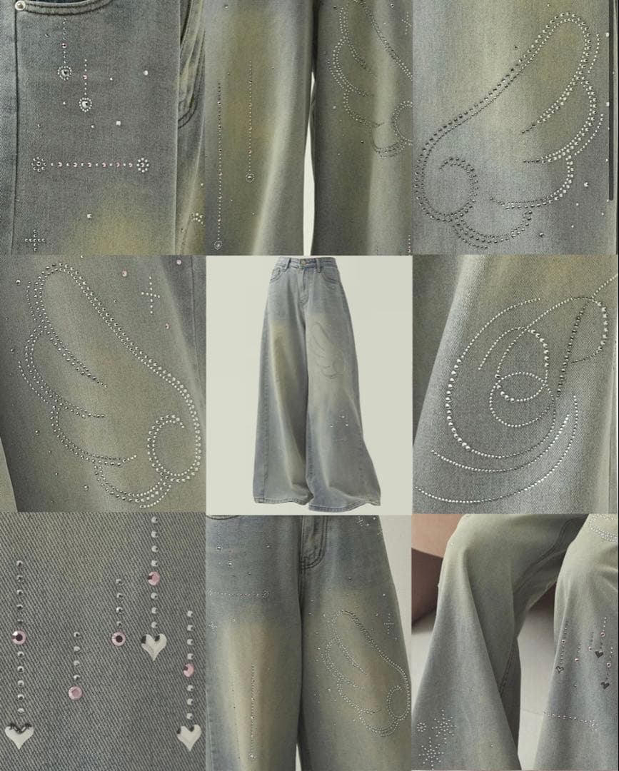 PELLICULE ペリキュール stone-ag denim デニム パンツ