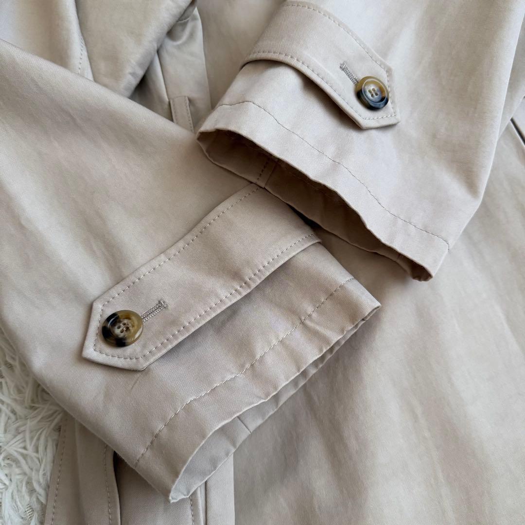 24SS Spick and Span C/Cu ノーカラートレンチコート M