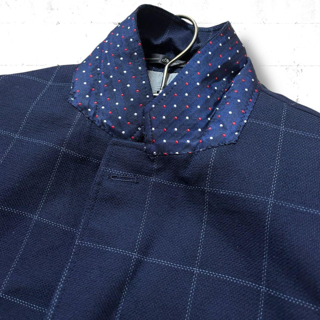 men's bigi 本切羽　ウール　ウィンドウペンチェック　ジャケット　L
