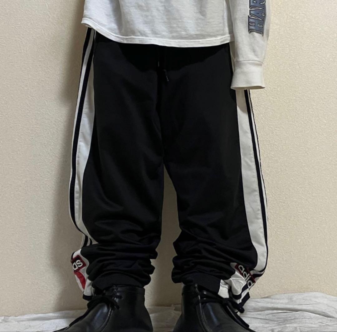 90s Adidas サイドスナップ トラックパンツ ジャージ トレフォイル