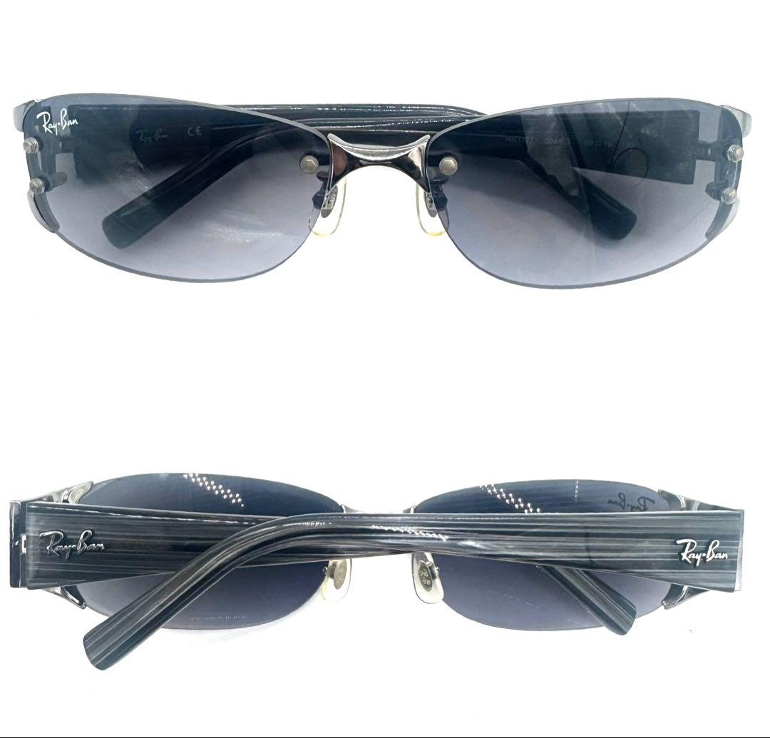廃盤Ray-Banレイバンサングラス RB3397 004/8Gリムレス 木目調