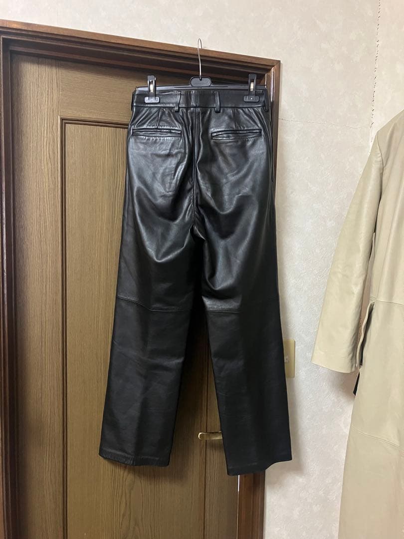 edition シープレザーワイドパンツ