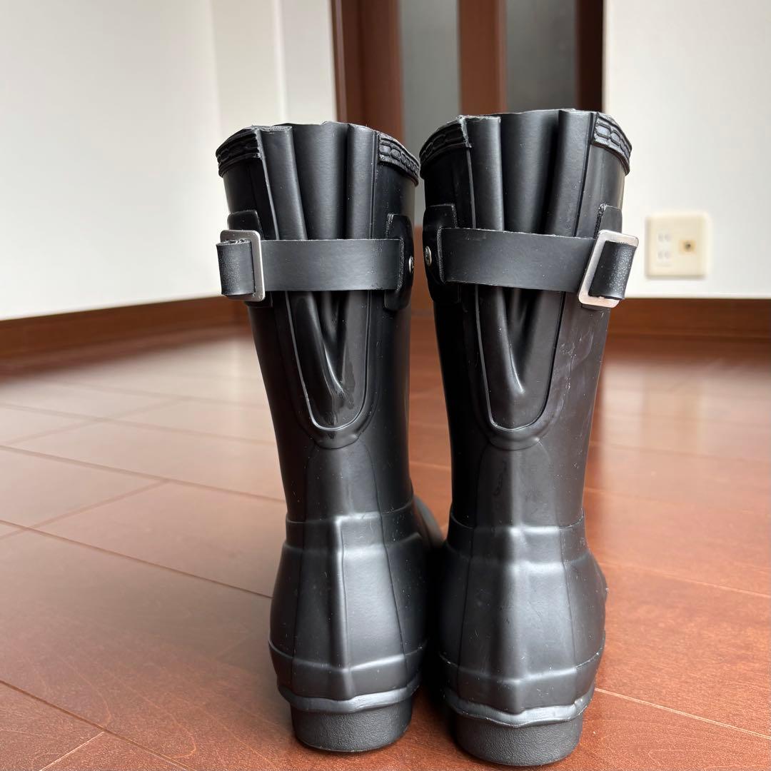 HUNTER ショート バック アジャスタブル レインブーツ 23cm 長靴