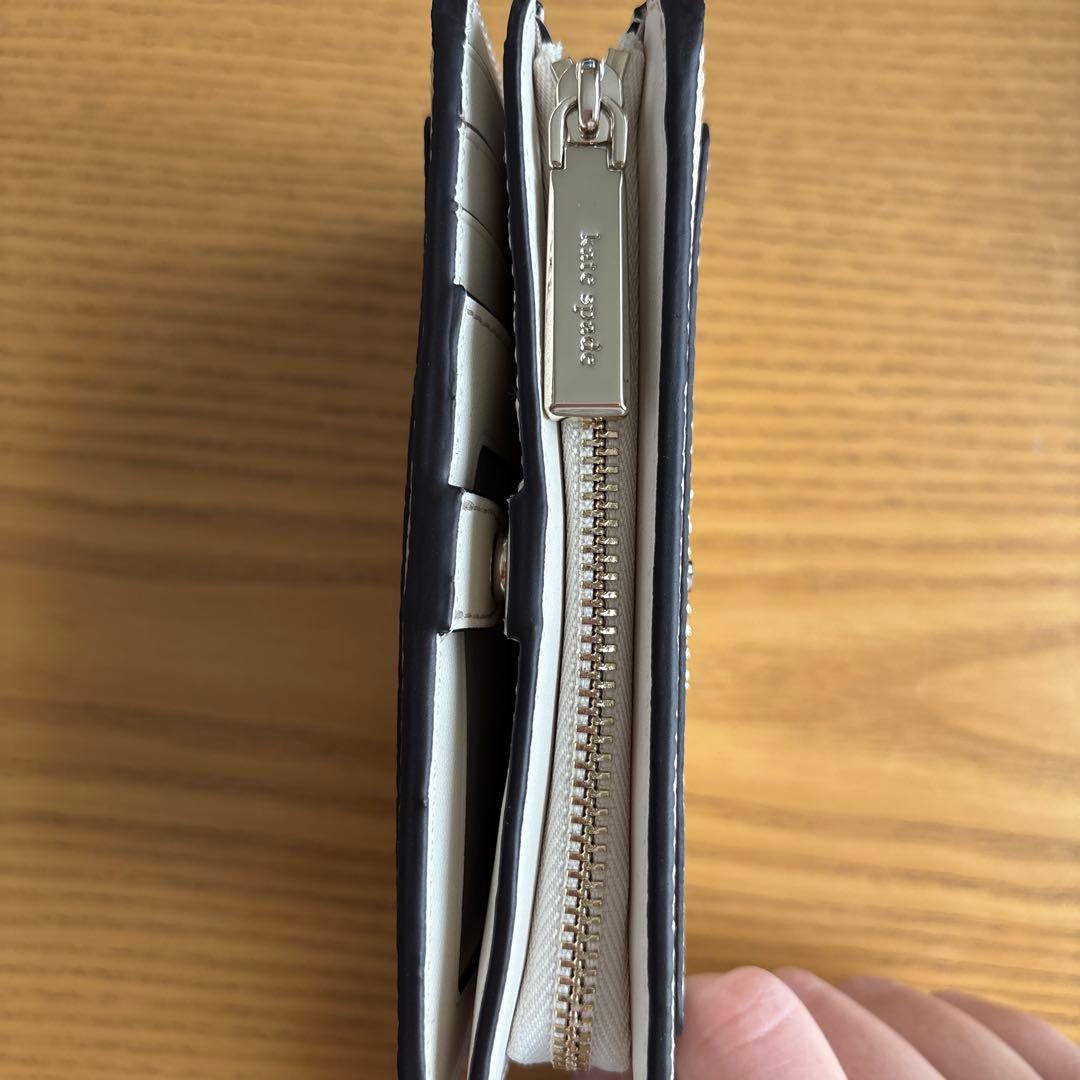 kate spade 二つ折り財布 ベージュ