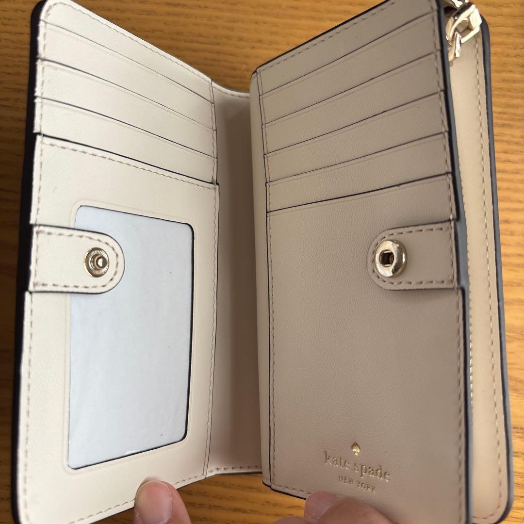 kate spade 二つ折り財布 ベージュ