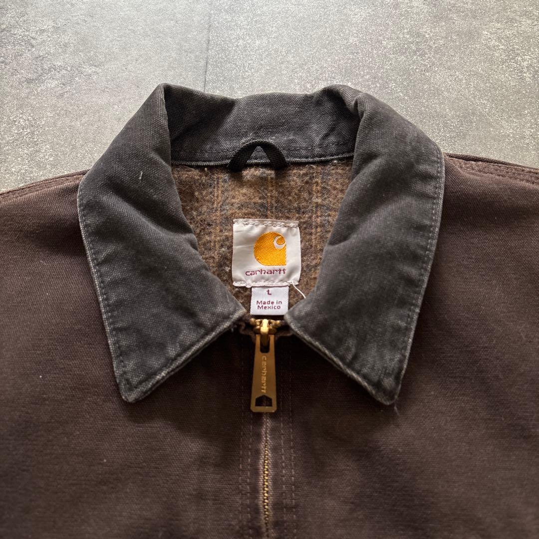 carhartt デトロイトジャケット　ダークブラウン　希少　人気カラー　美品