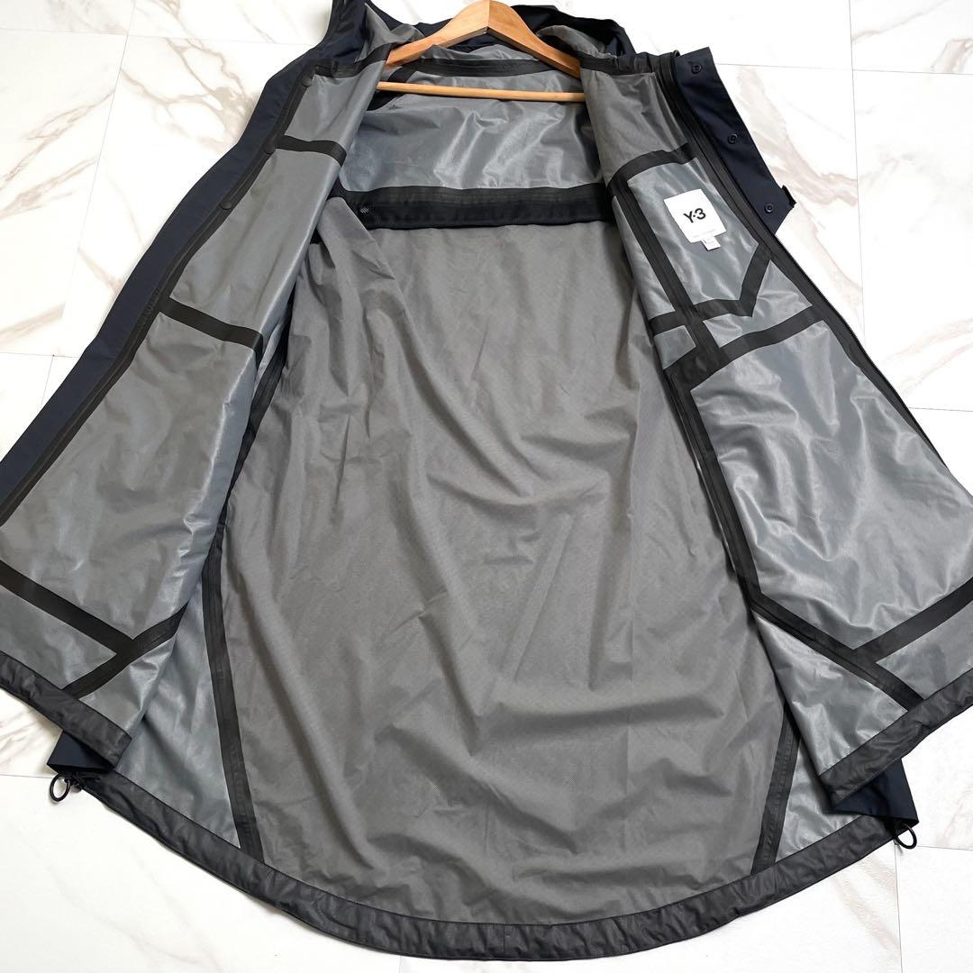 美品 20AW◎ワイスリー テレックスパーカーコート ブランドロゴプリント