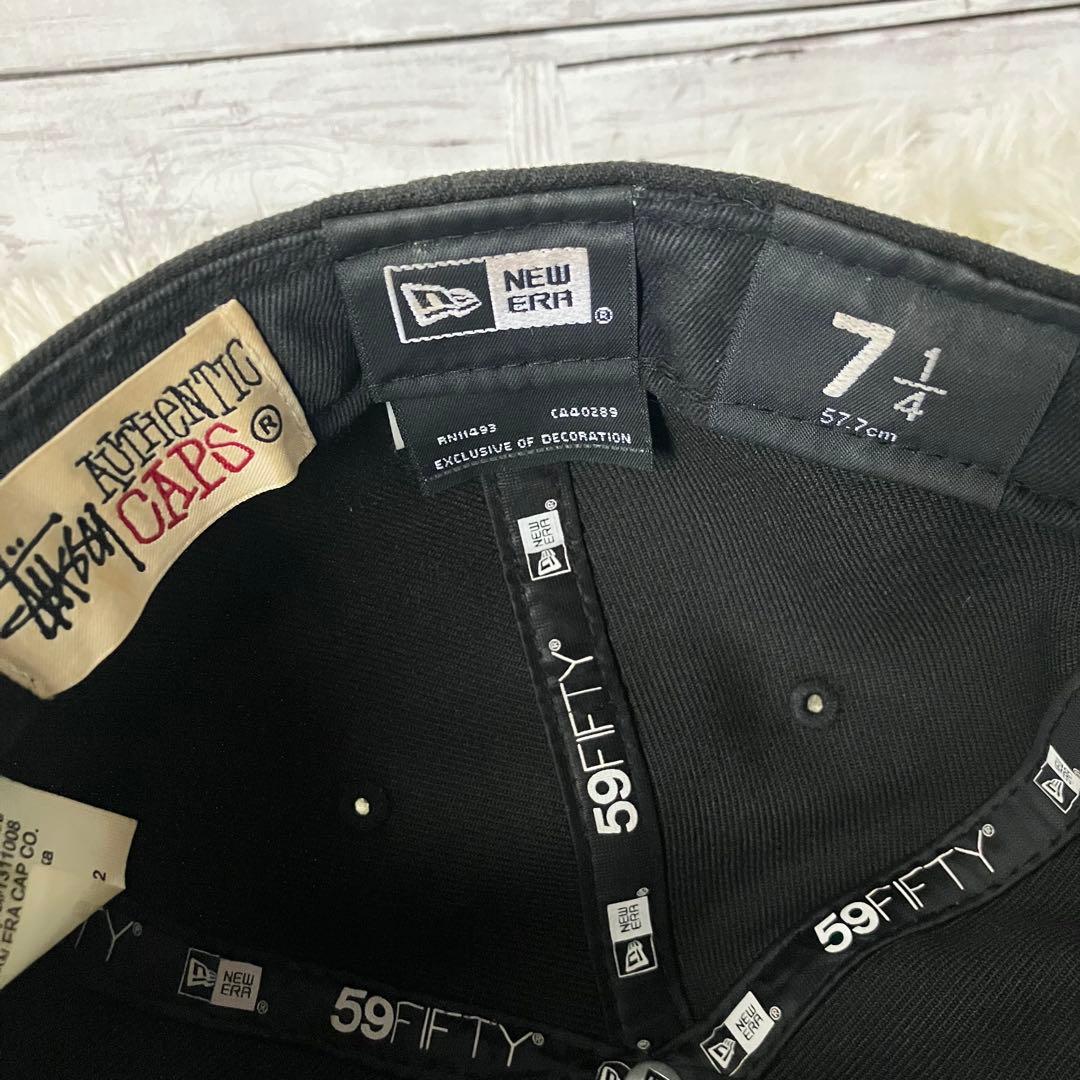 stussy newera キャップ　curly Sロゴ