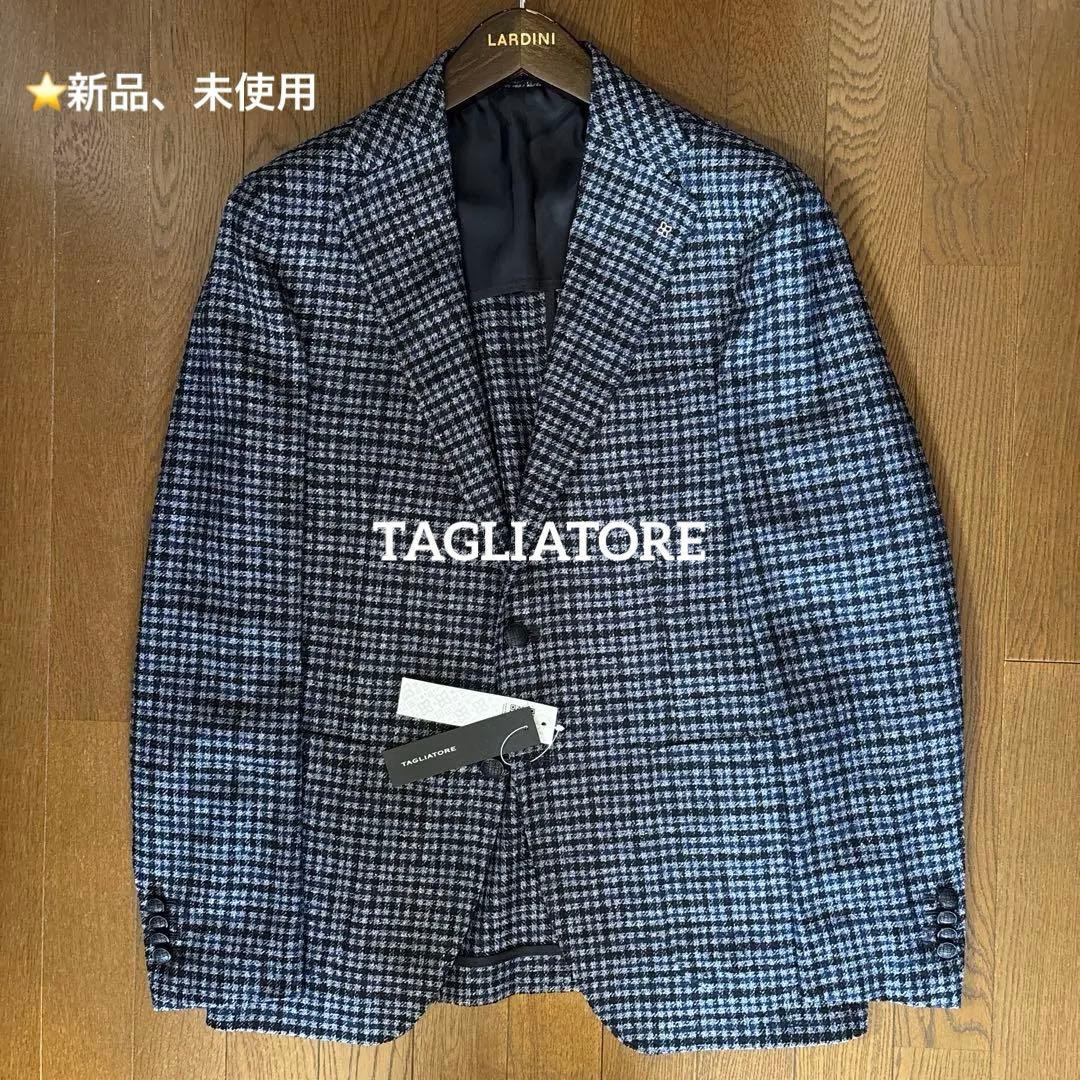 【新品、未使用】タリアトーレ カシミヤブレンド48 ブルーネイビー
