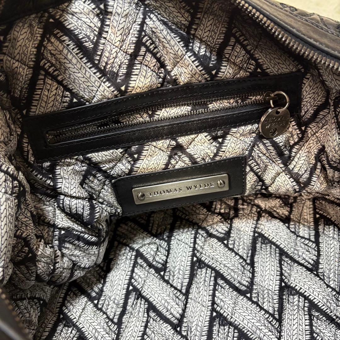 THOMAS WYLDE ボストンバック　スカル　シルバー　ブラック