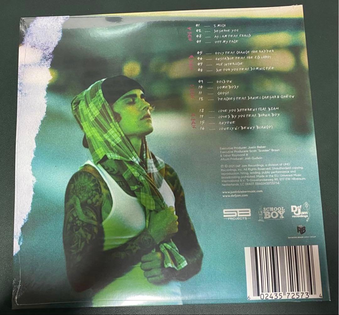 Justin Bieber Justice (2枚組アナログレコード) 2LP