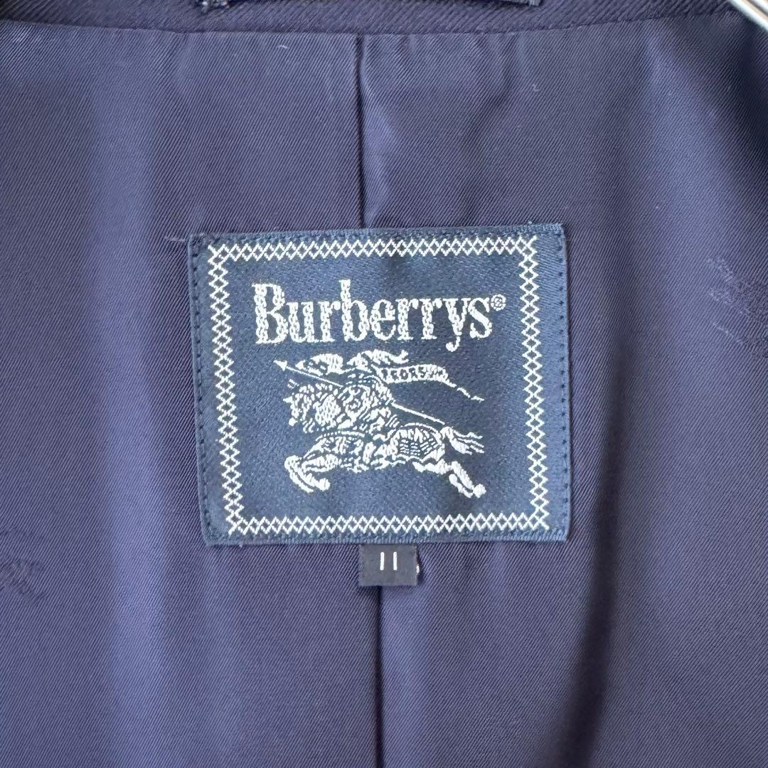 Burberrys カシミヤ ダブルブレザー 紺ブレ 金ボタン シャドーホース