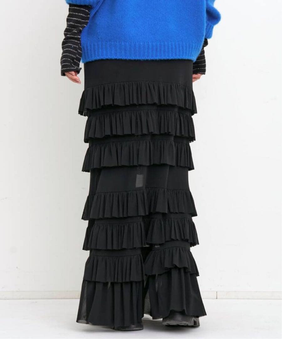 【L'Appartement】TULLE 2WAY FRILL SKIRT