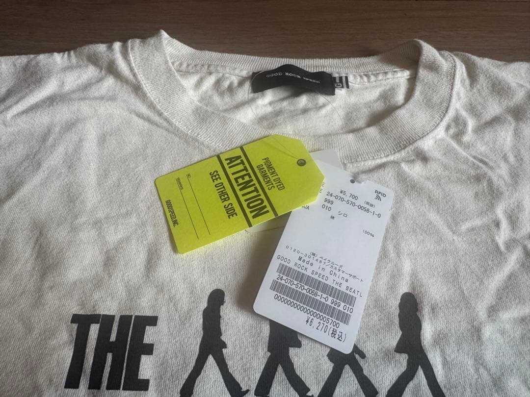 新品 アパルトモン グッド ロック スピード　THE BEATLES TEE