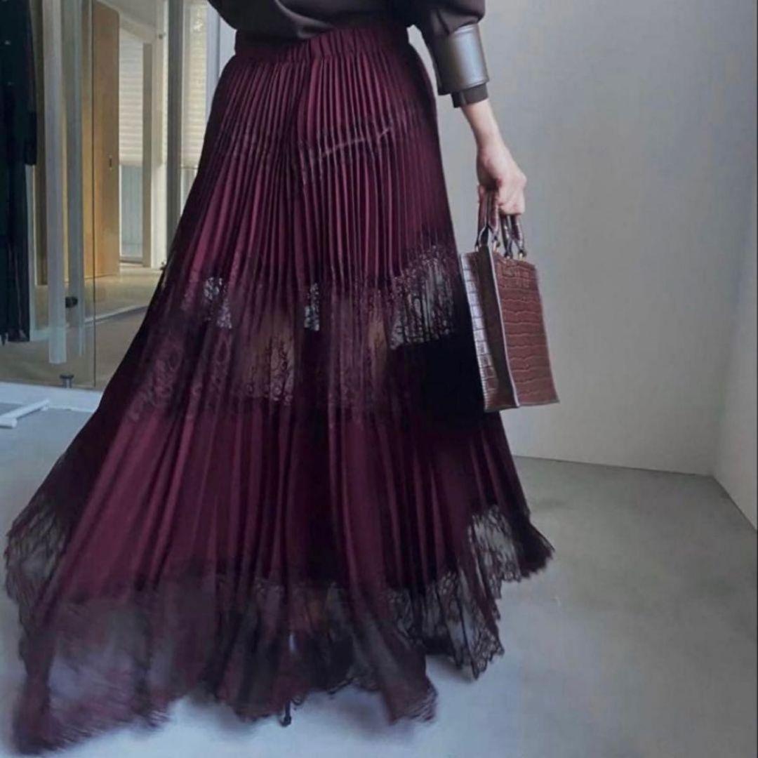 スカート Ameri UNDRESSED LACE SANDWICH SKIRT