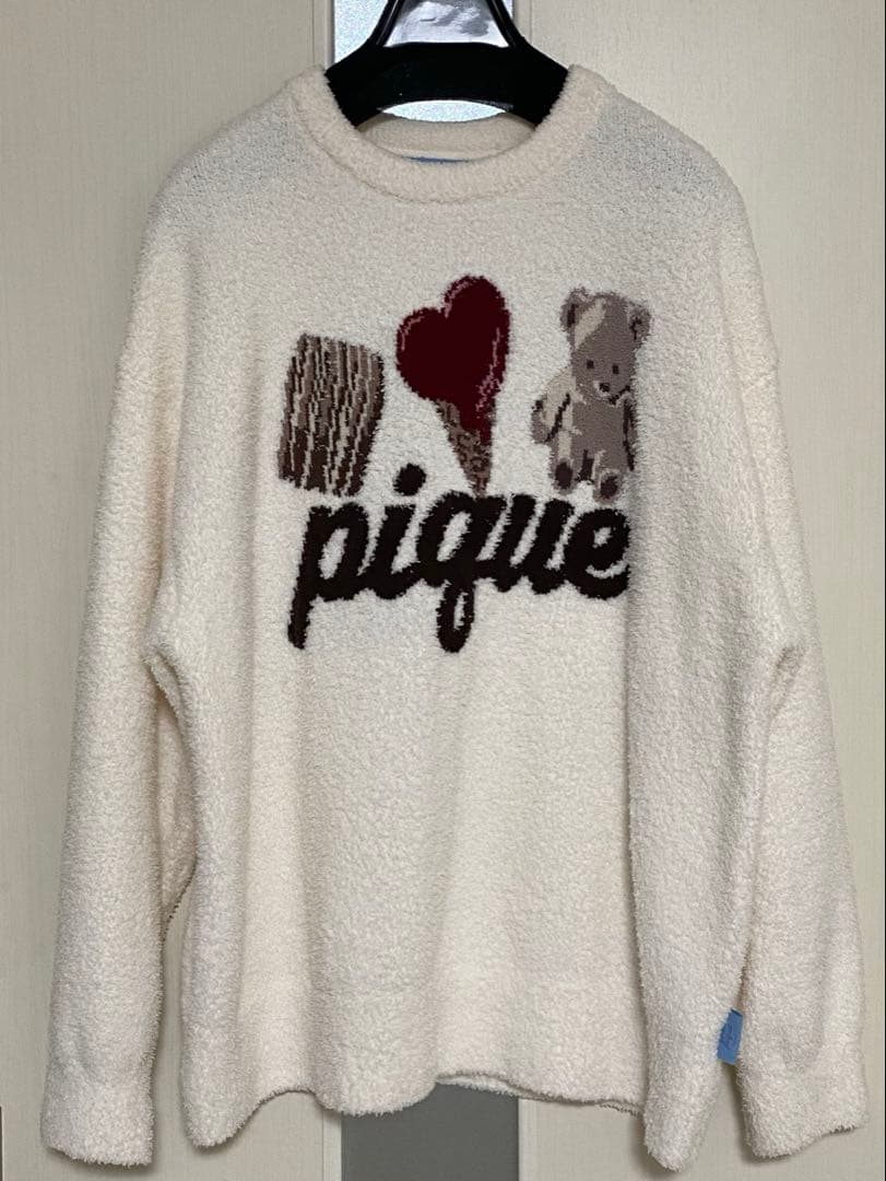gelato pique ワンポイントジャガードプルオーバー&総柄ロングパンツ
