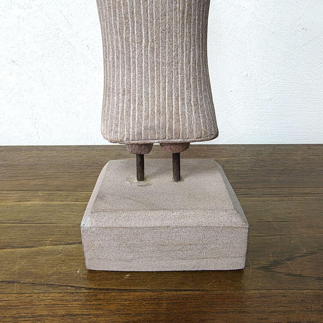 クメール　女神像　砂岩　彫刻　オブジェ　H39cm