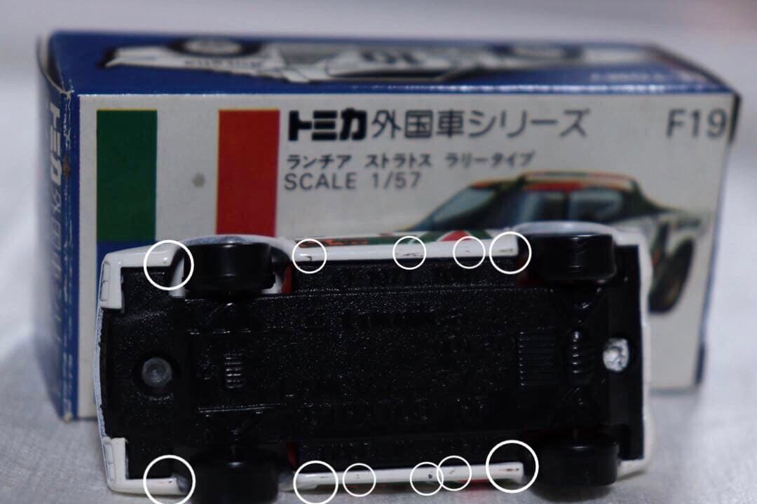 日本製　トミカ　ランチア　ストラトス　ラリータイプ　F19