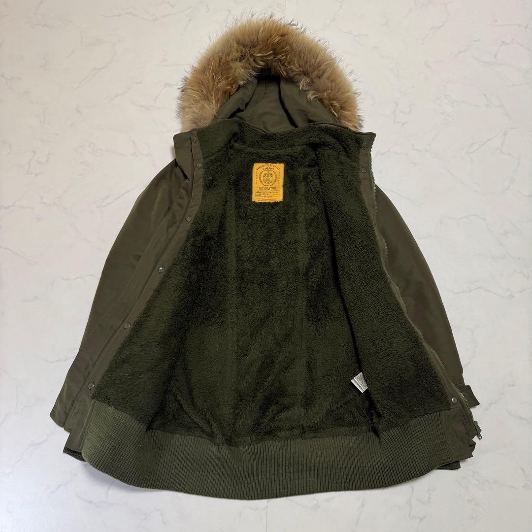 00s Y2K SLY モッズコート ラクーンファー＆内側ボア 平成ギャル