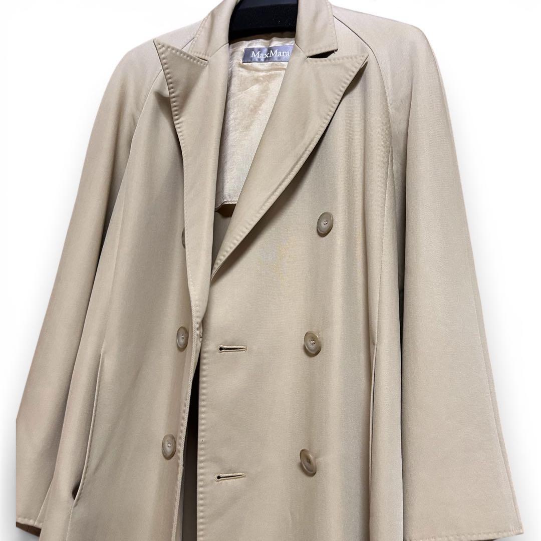 보*様 【極美品】MaxMara マックスマーラ ダブルブレスト トレンチコート