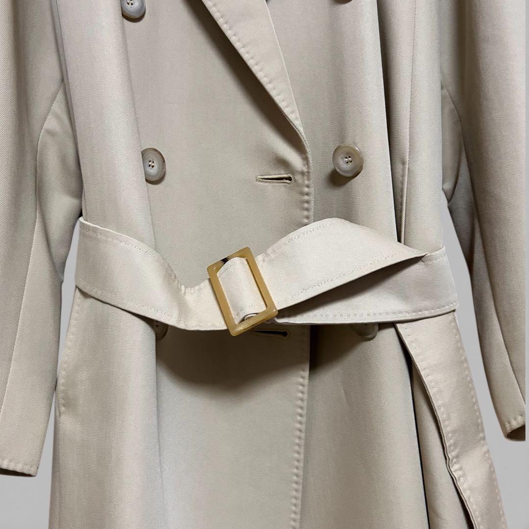 보*様 【極美品】MaxMara マックスマーラ ダブルブレスト トレンチコート