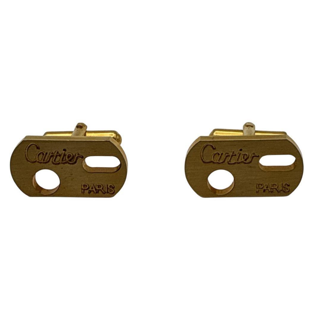 美品✨Cartier カルティエ カフス ネクタイピン セット ロゴ ゴールド
