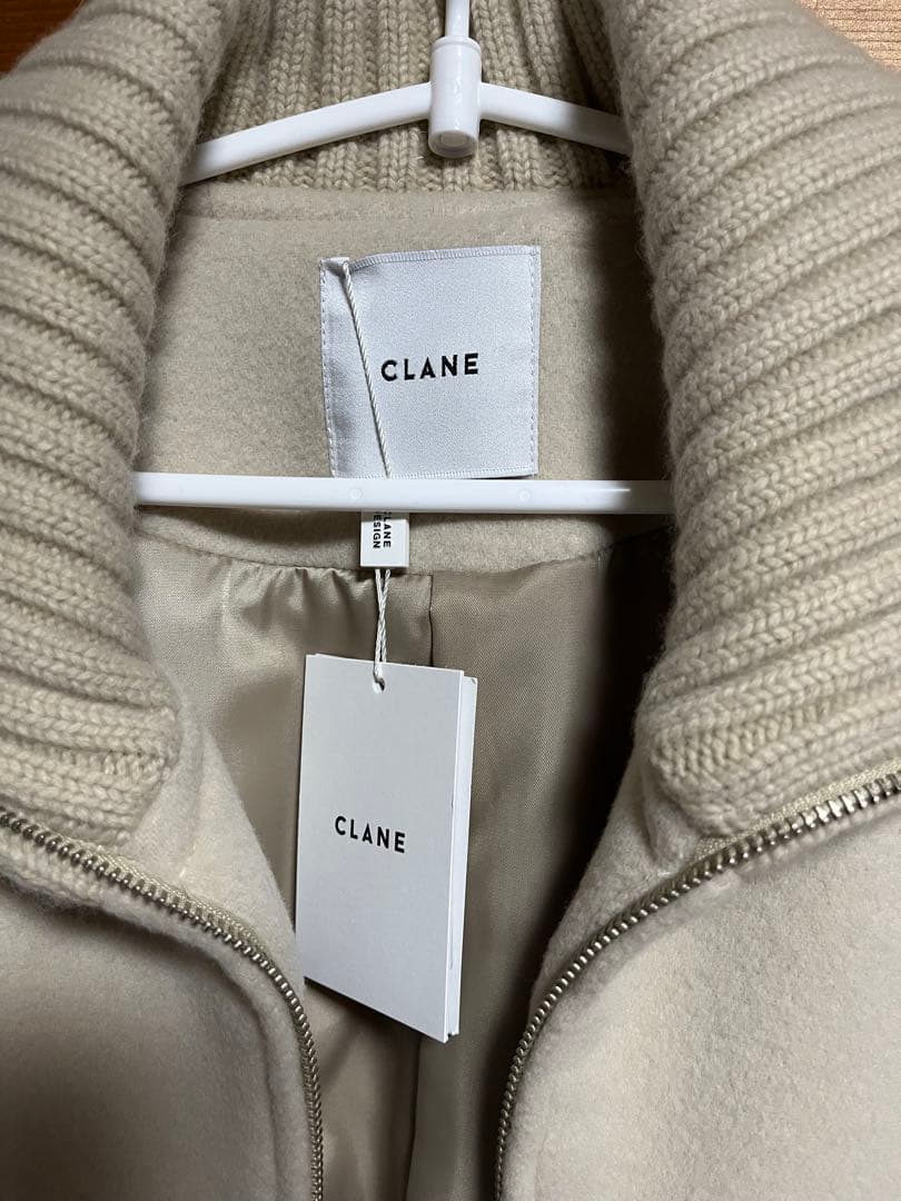 ジャケット・アウター CLANE RIB COLLAR WOOL LONG COAT sise1