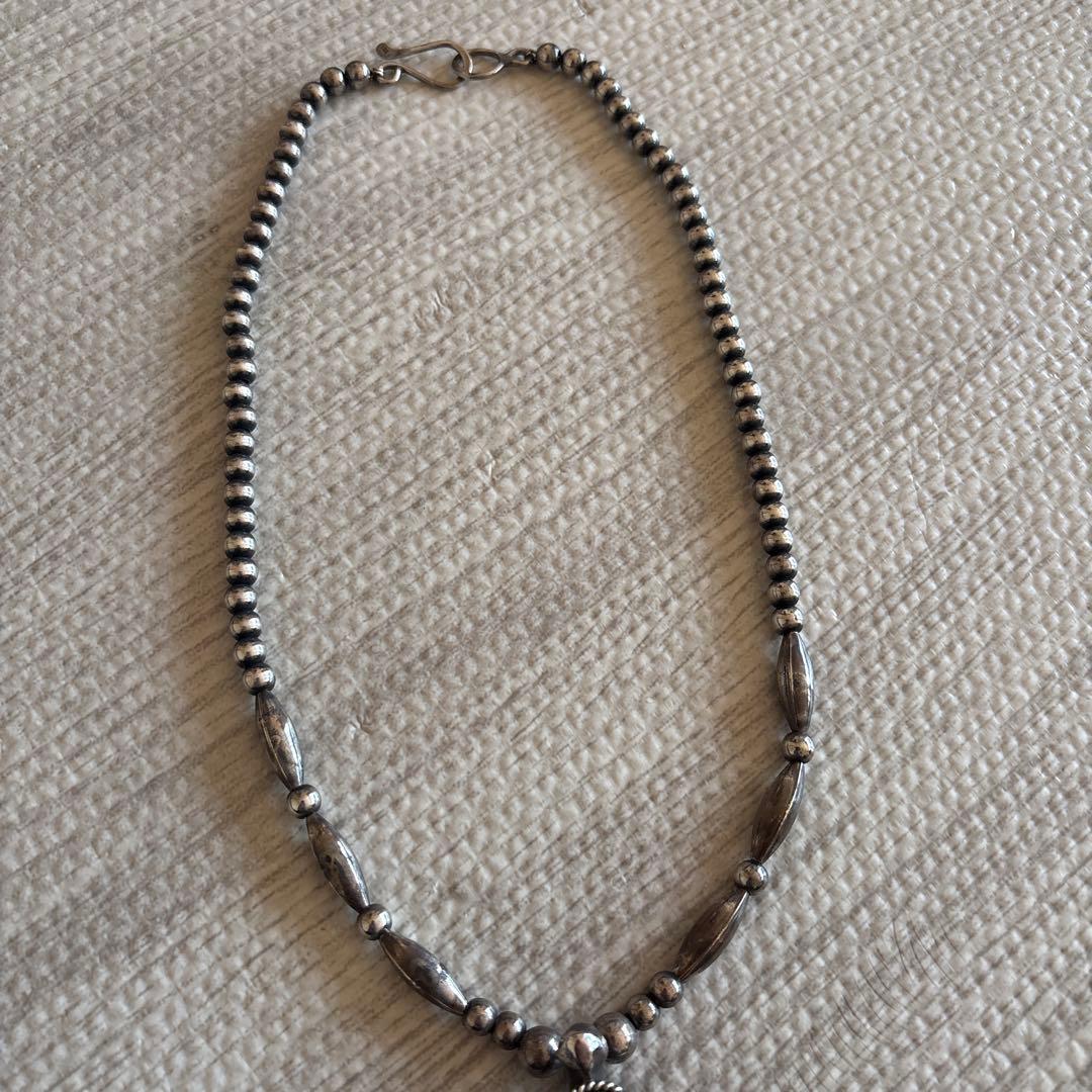 naja ナバホ族 ターコイズ インディアン　シルバーネックレス