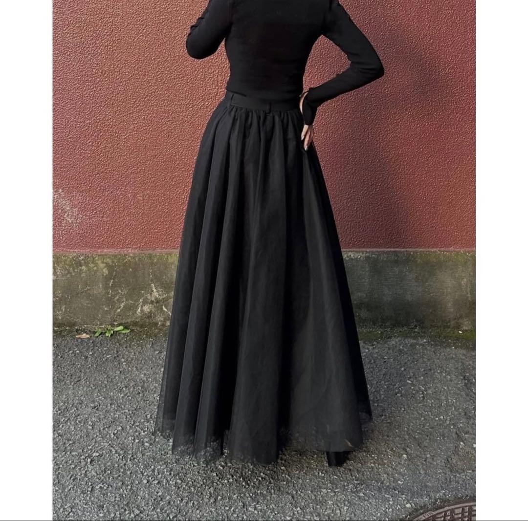 【新品】CLANE VOLUME LONG PANIER SKIRT