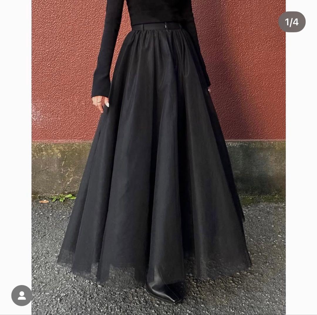 【新品】CLANE VOLUME LONG PANIER SKIRT