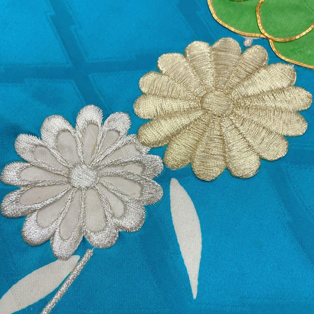 ◎mk-1308　引き振袖　お引きずり　金駒刺繍　豪華刺繍　婚礼衣装　12-25