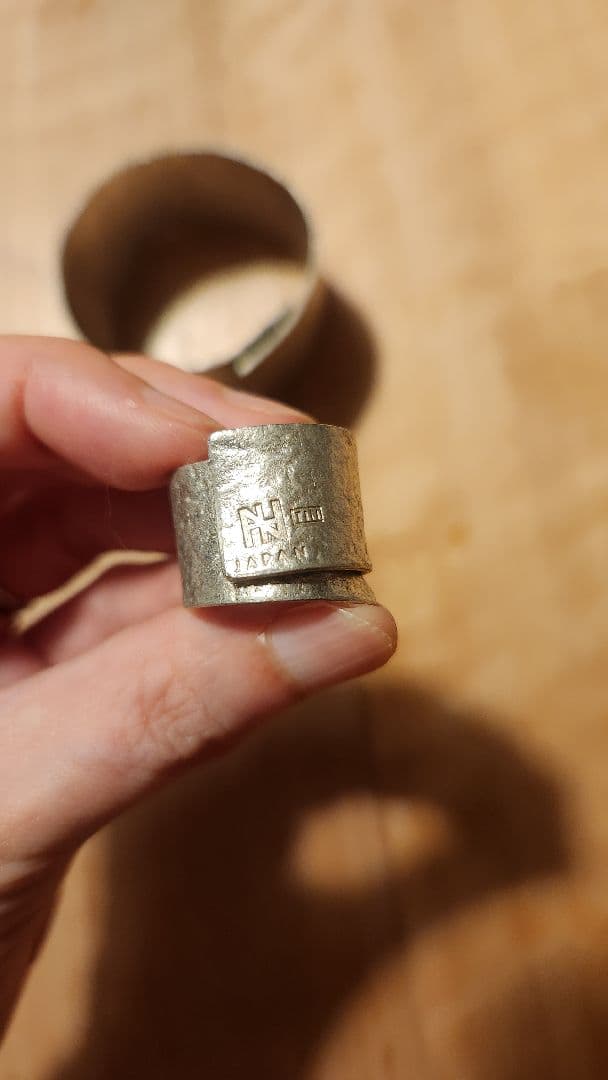 プレインピープル購入　NAGAE TIN BREATH 錫　ブレスレットとリング