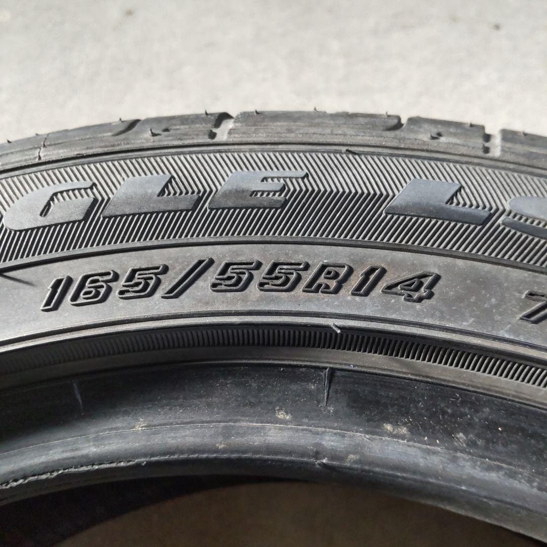 165/55r14 グッドイヤー　ls2000 3本2022年製造 リムガード付