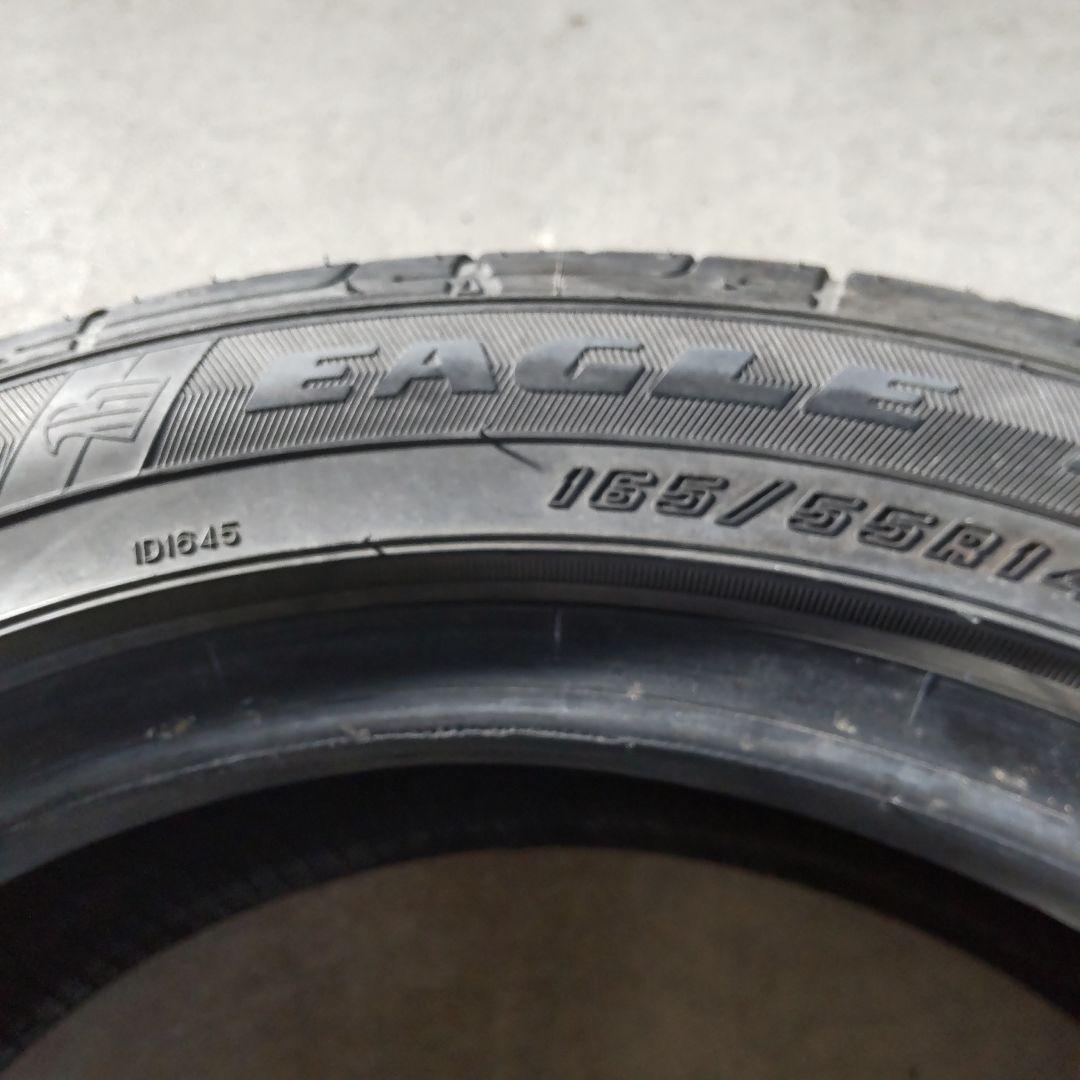 165/55r14 グッドイヤー　ls2000 3本2022年製造 リムガード付