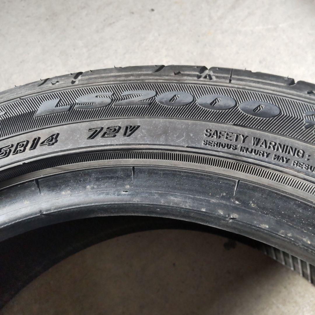 165/55r14 グッドイヤー　ls2000 3本2022年製造 リムガード付