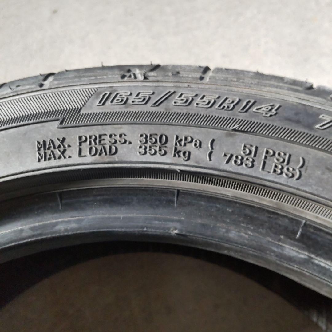 165/55r14 グッドイヤー　ls2000 3本2022年製造 リムガード付