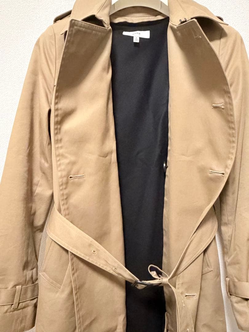 HYKE REGULAR FIT トレンチコート ベージュ サイズ3