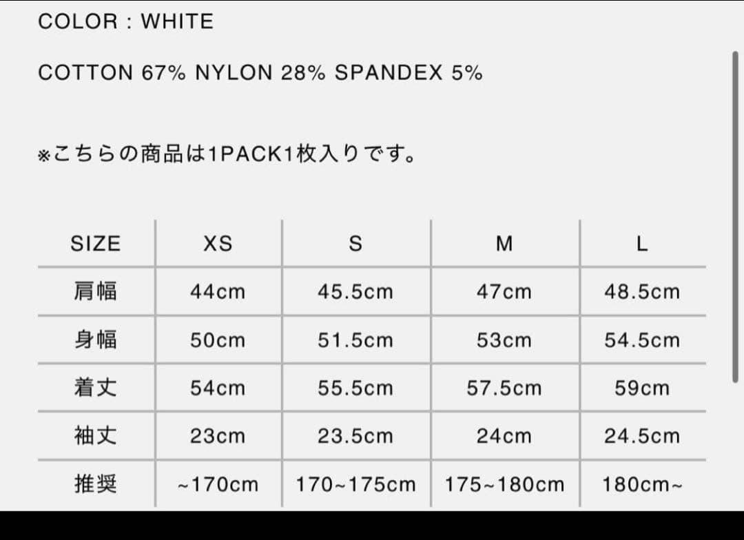 トップス STRONG PACK TEE SHORT (WHITE) S