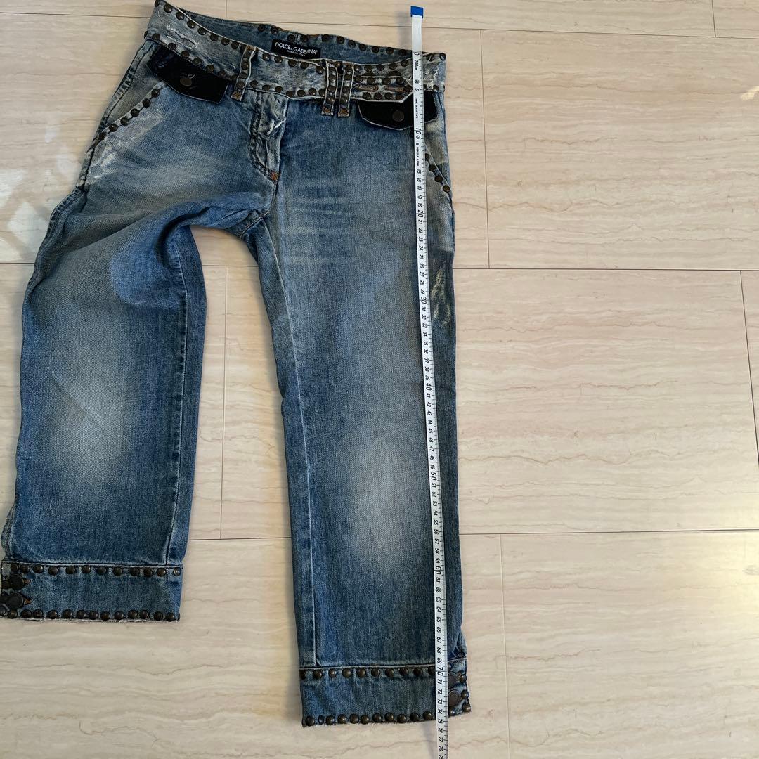 Dolce & Gabbana スタッズ付きデニムパンツ