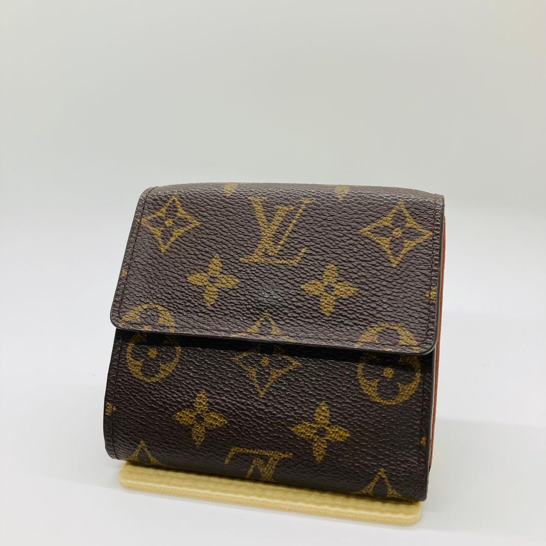 ルイヴィトン モノグラム コンパクト 財布 Wホック 男 女 A930