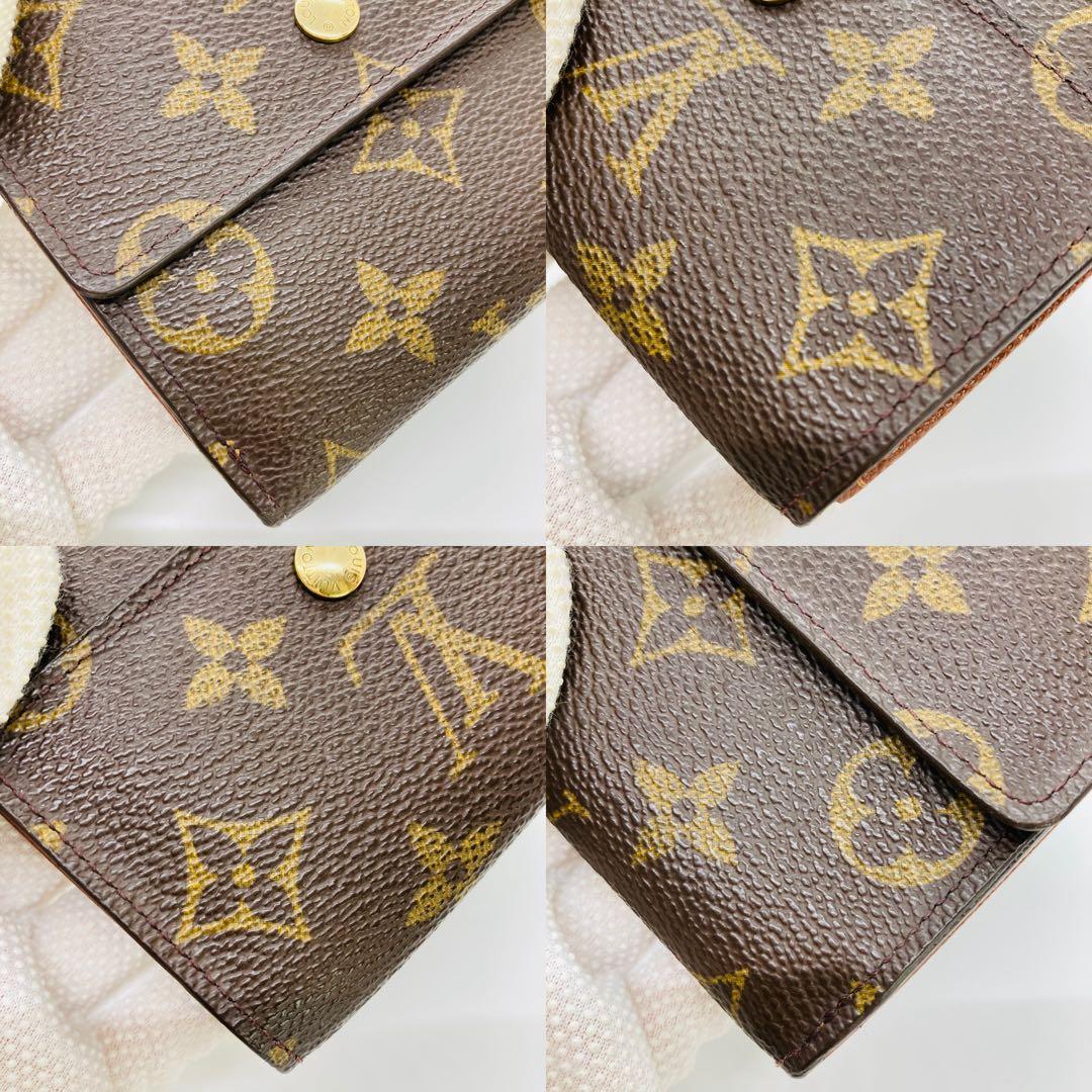 ルイヴィトン モノグラム コンパクト 財布 Wホック 男 女 A930