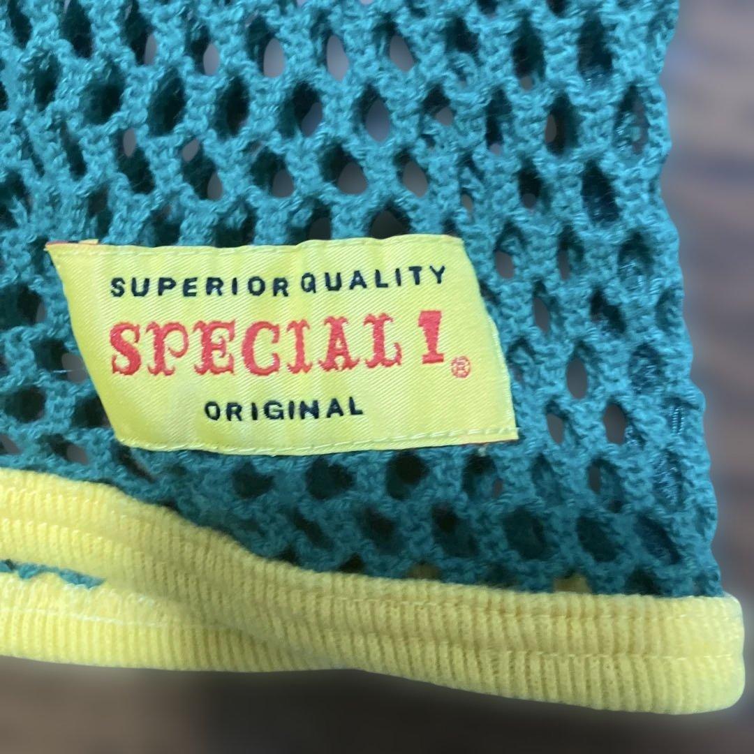 SPECIAL1メッシュタンクトップ グリーン/イエロー